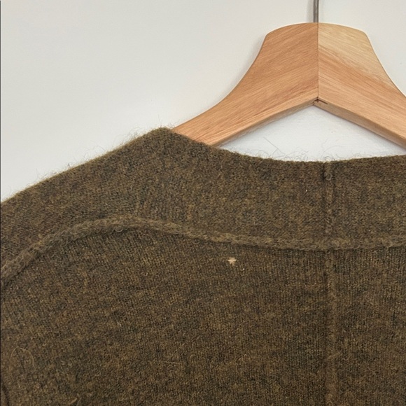 Aritzia Wilfred Free Deep Brown/Green Ballet Wrap Cardigan - Picture 7 of 9